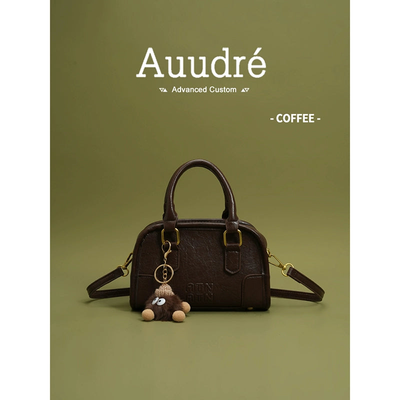 Auudre Retro Textured Handbags Women 2025 New Arrival Spring and Summer All-Match Crossbody Bag Classy Work Clothing Small Carrying Bag