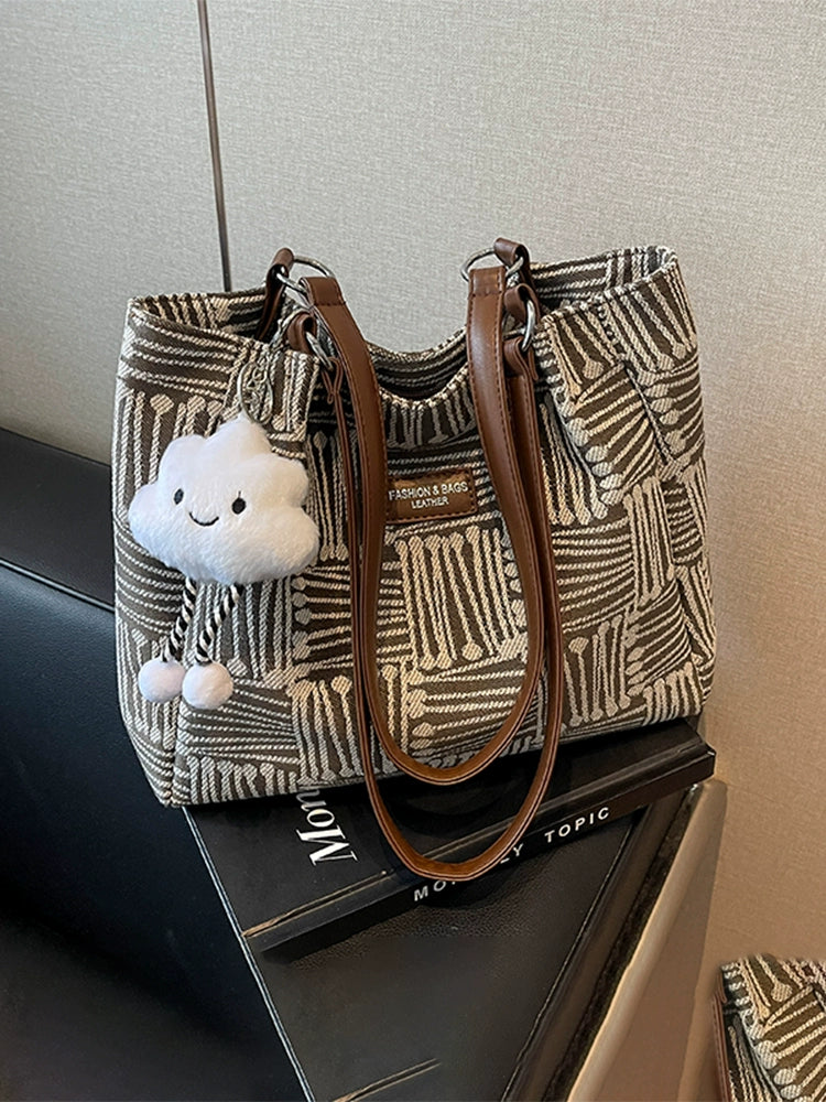 Casual Bag Women's 2025 New Arrival Class Commuter Bag Summer Popular Fashion Shoulder Bag Large Capacity Totes