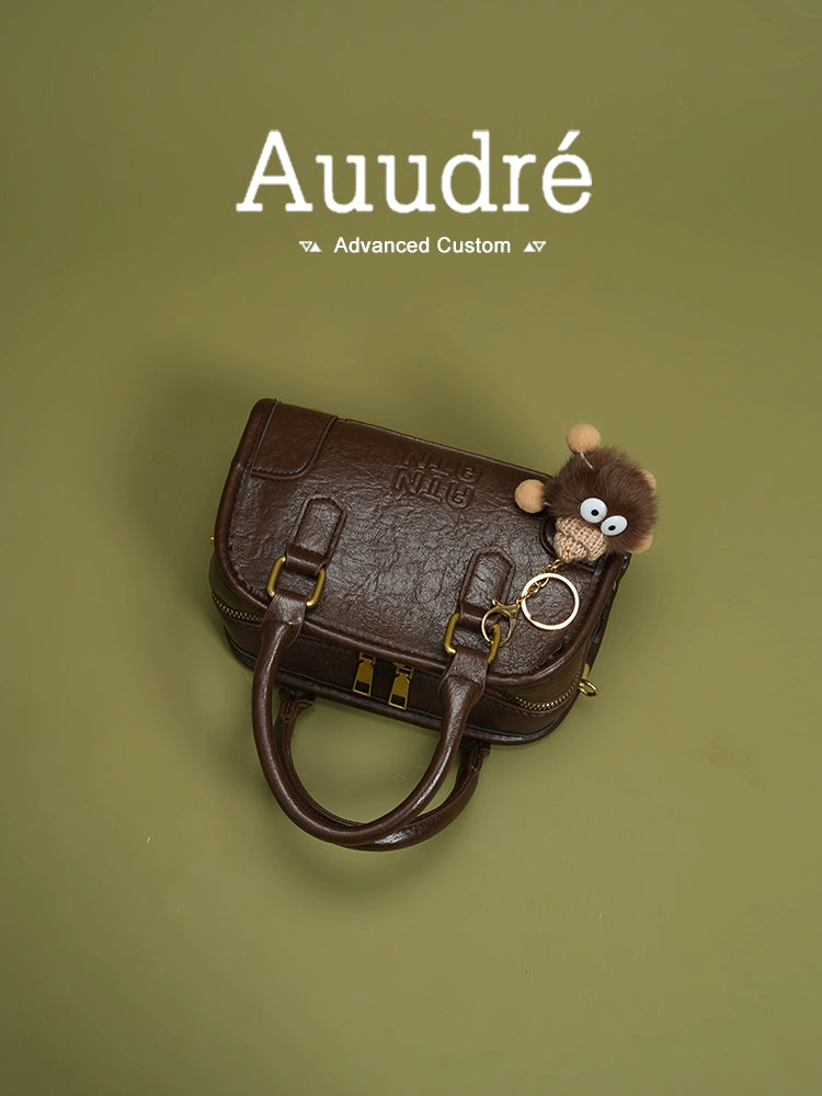 Auudre Retro Textured Handbags Women 2025 New Arrival Spring and Summer All-Match Crossbody Bag Classy Work Clothing Small Carrying Bag
