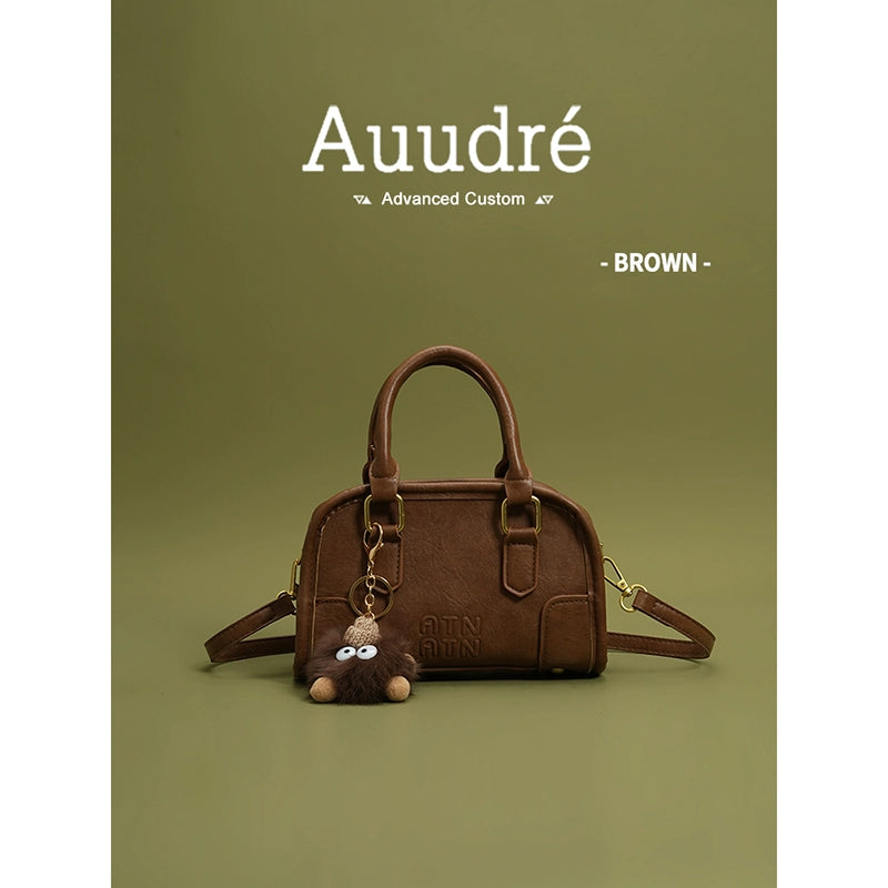 Auudre Retro Textured Handbags Women 2025 New Arrival Spring and Summer All-Match Crossbody Bag Classy Work Clothing Small Carrying Bag