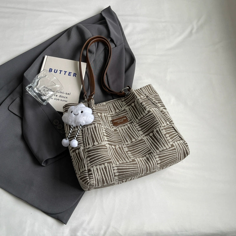 Casual Bag Women's 2025 New Arrival Class Commuter Bag Summer Popular Fashion Shoulder Bag Large Capacity Totes