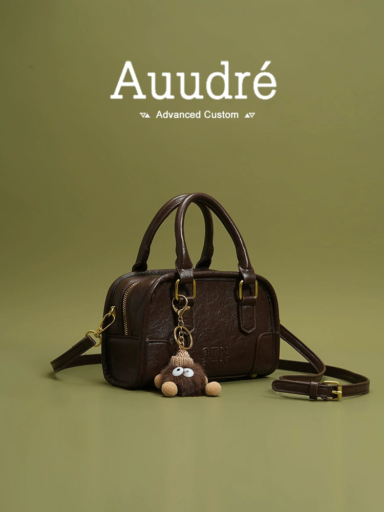 Auudre Retro Textured Handbags Women 2025 New Arrival Spring and Summer All-Match Crossbody Bag Classy Work Clothing Small Carrying Bag