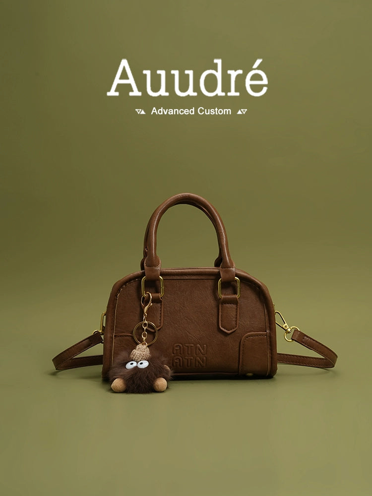 Auudre Retro Textured Handbags Women 2025 New Arrival Spring and Summer All-Match Crossbody Bag Classy Work Clothing Small Carrying Bag