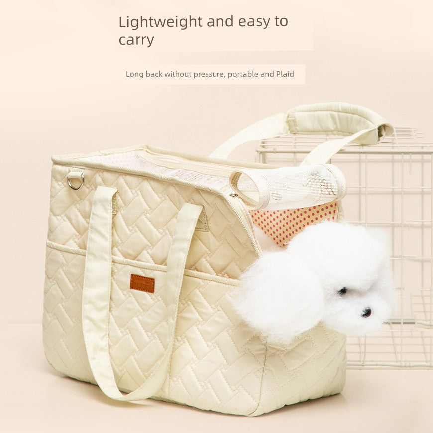Cat Bag Portable Breathable Shoulder Small Size Dogs Handbag Light Canvas Cat and Pet Crossbody Backpack